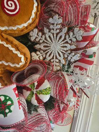 Candy Cane Lane Wreath