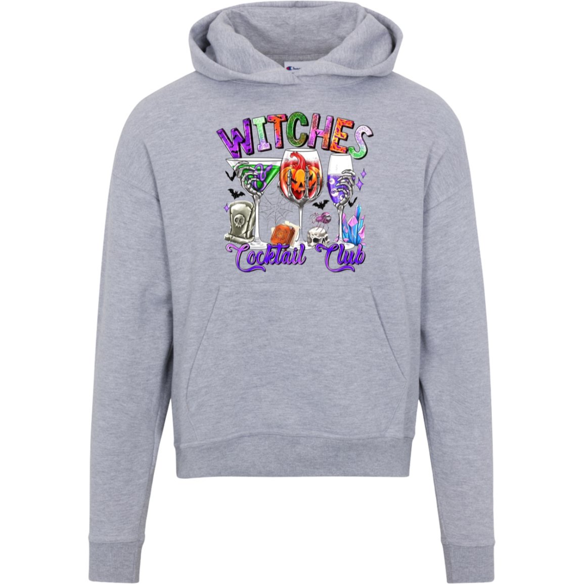 "Witches Cocktail Club" Champion Halloween hoodie