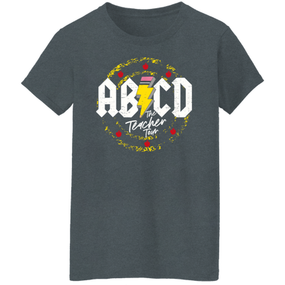 Front and Back Design "ABCD Teacher Tour" t-shirt!