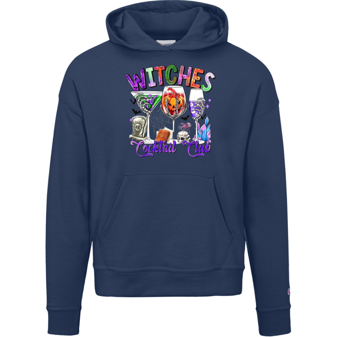 "Witches Cocktail Club" Champion Halloween hoodie