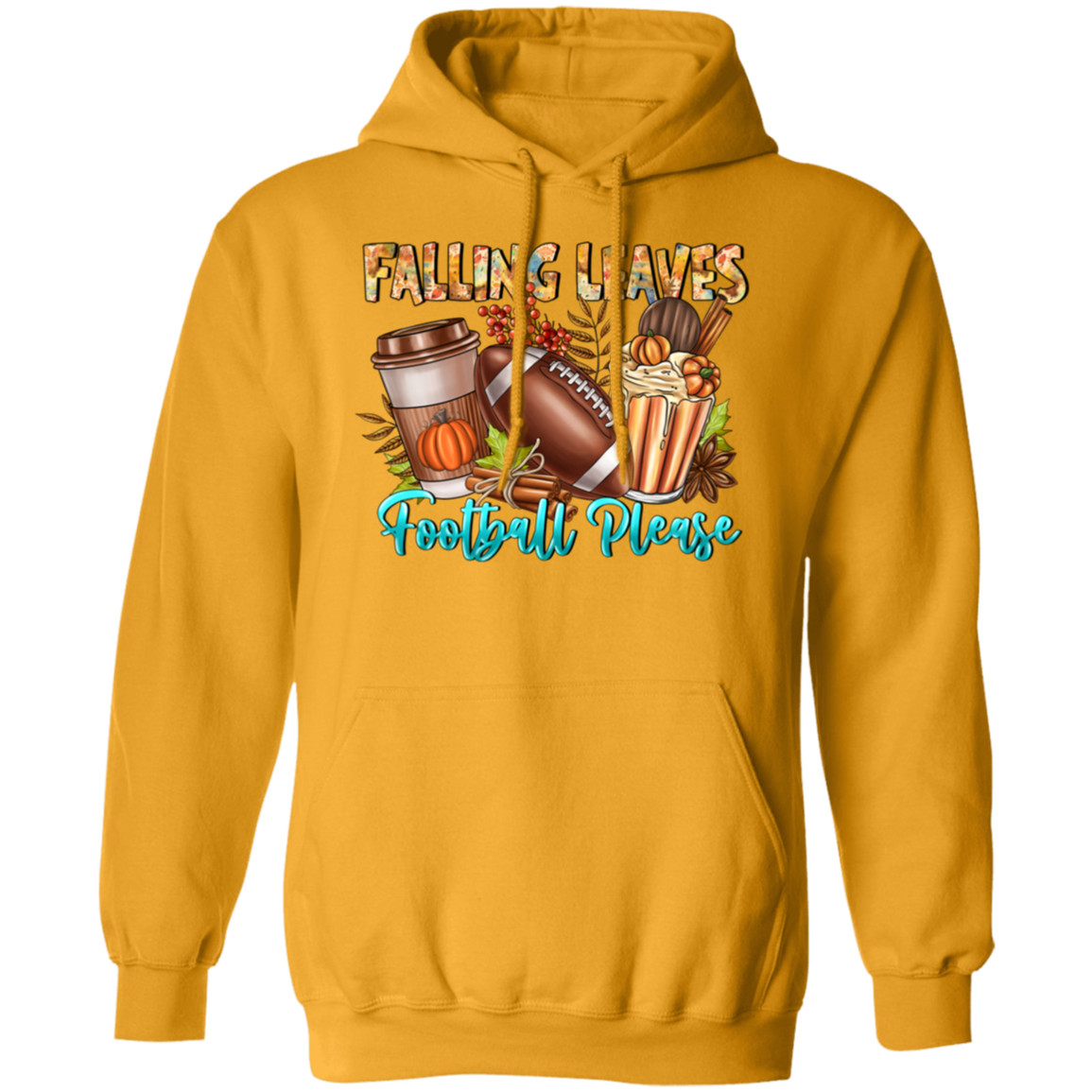 "Falling Leaves, Football Please" Hoodie