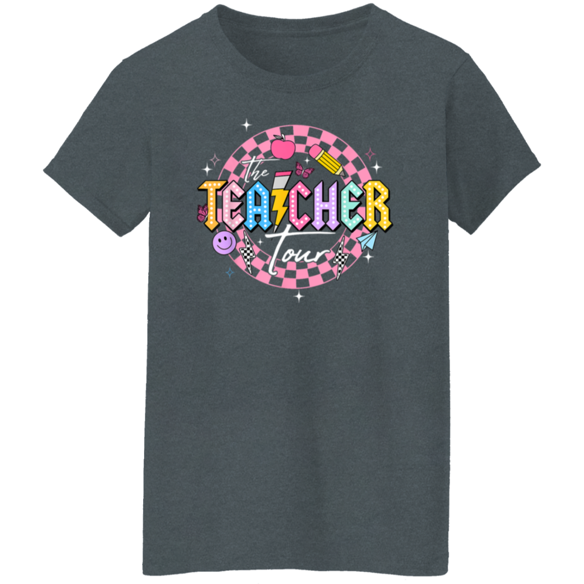 Front and Back Design "The Teacher Tour" T-Shirt