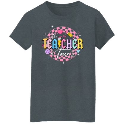 Front and Back Design "The Teacher Tour" T-Shirt