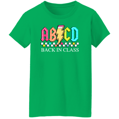 Front and back design "Back to School Tour" teacher's t-shirt