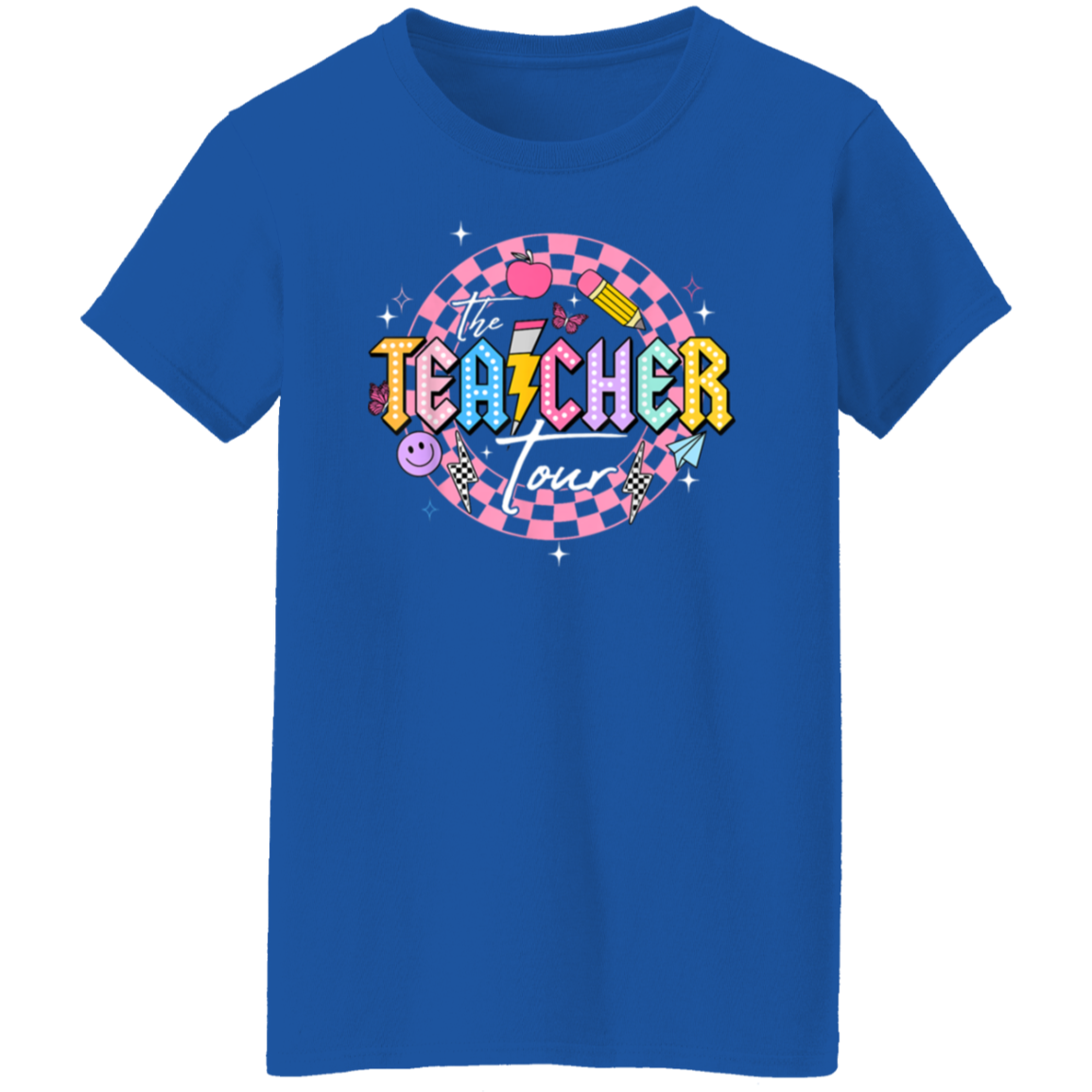 Front and Back Design "The Teacher Tour" T-Shirt