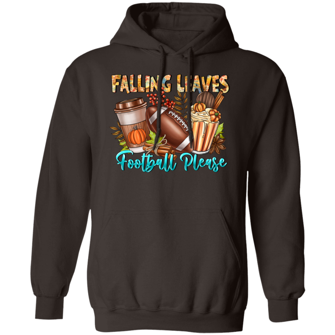 "Falling Leaves, Football Please" Hoodie