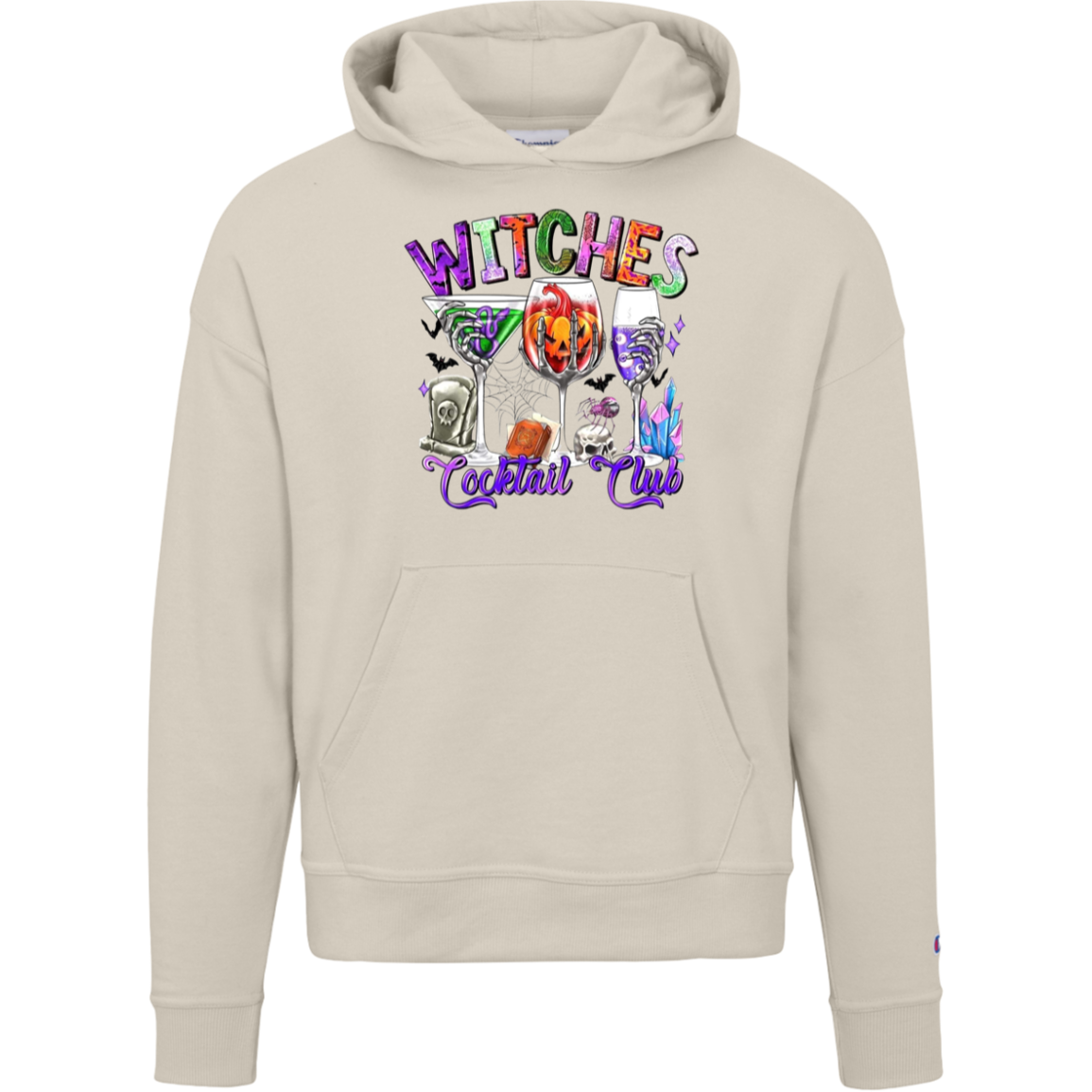 "Witches Cocktail Club" Champion Halloween hoodie