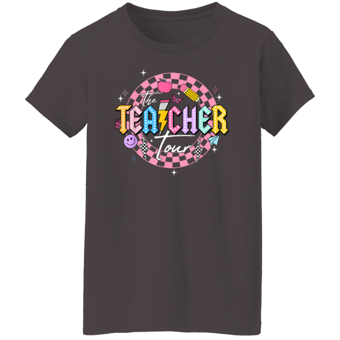 Front and Back Design "The Teacher Tour" T-Shirt