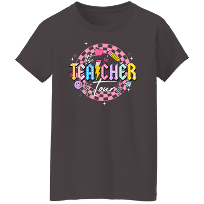 Front and Back Design "The Teacher Tour" T-Shirt