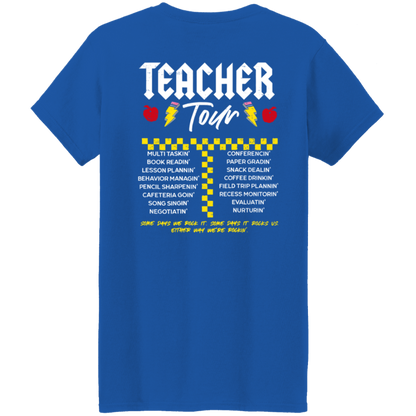 Front and Back Design "ABCD Teacher Tour" t-shirt!