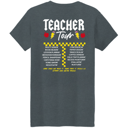 Front and Back Design "ABCD Teacher Tour" t-shirt!