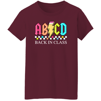 Front and back design "Back to School Tour" teacher's t-shirt