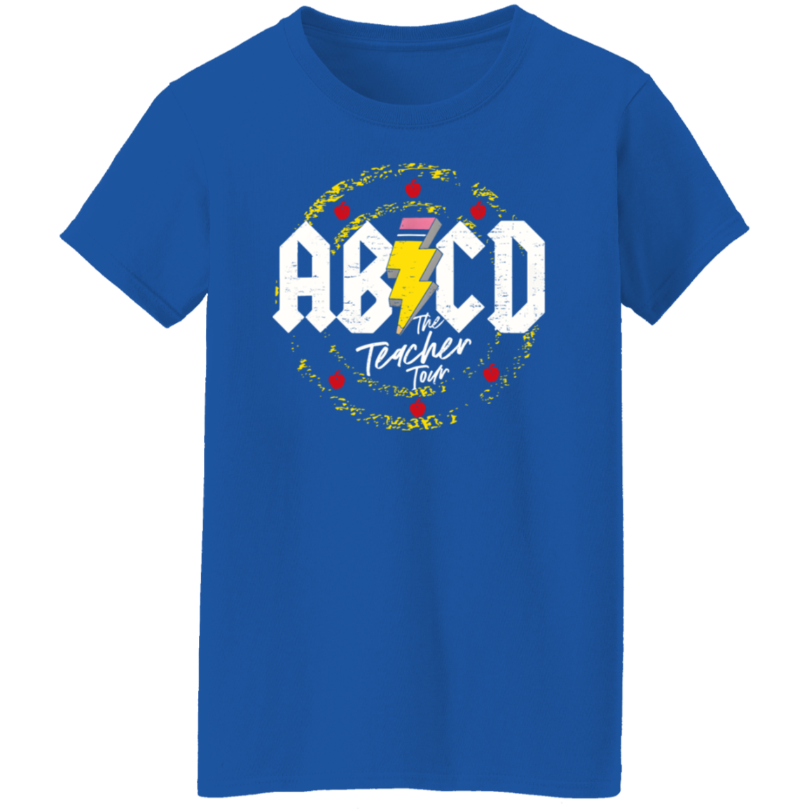 Front and Back Design "ABCD Teacher Tour" t-shirt!