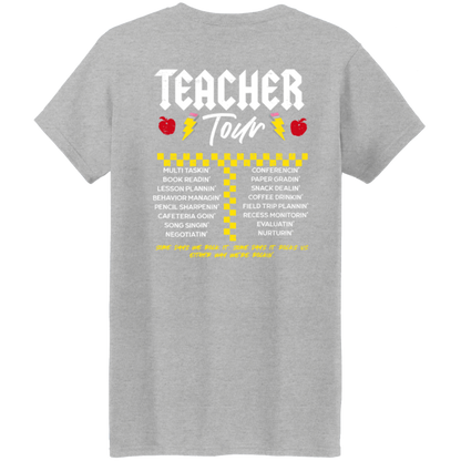 Front and Back Design "ABCD Teacher Tour" t-shirt!