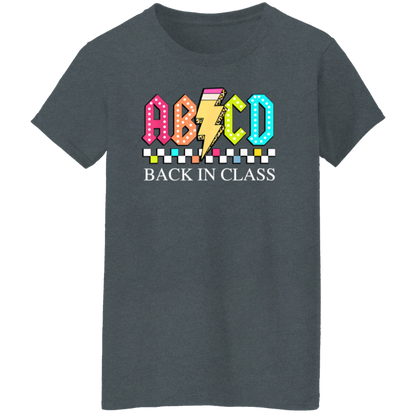 Front and back design "Back to School Tour" teacher's t-shirt