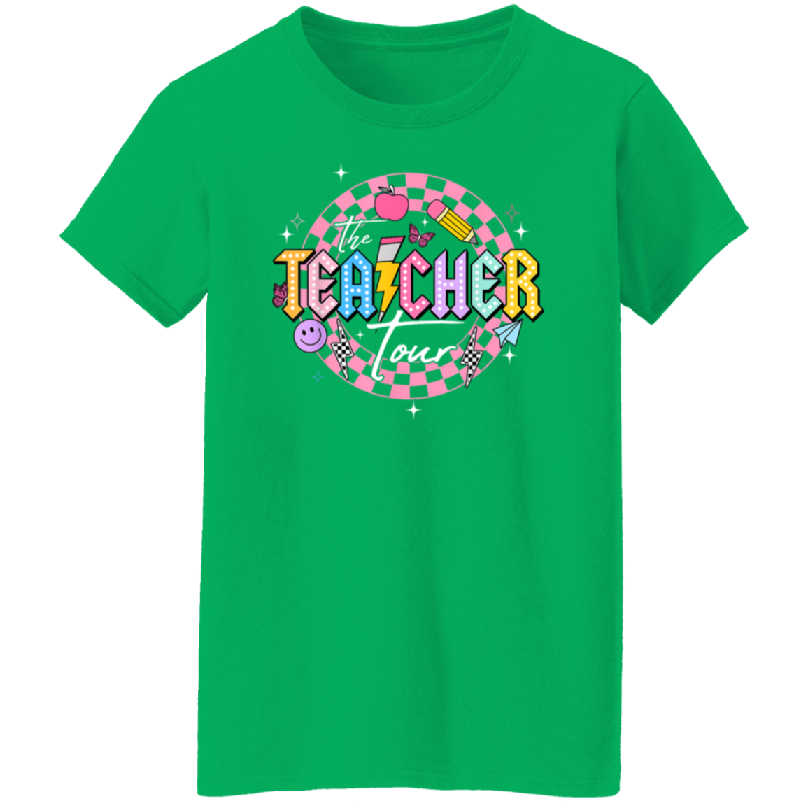 Front and Back Design "The Teacher Tour" T-Shirt