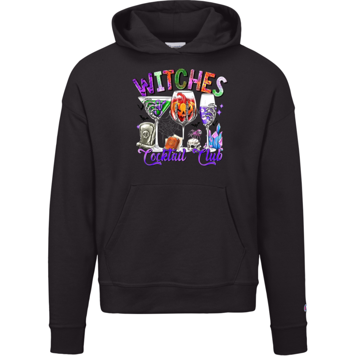 "Witches Cocktail Club" Champion Halloween hoodie