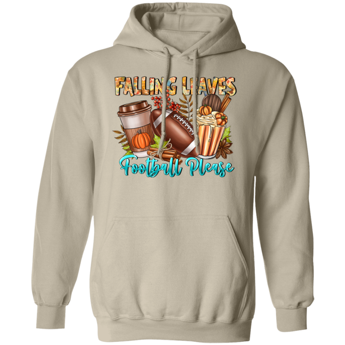 "Falling Leaves, Football Please" Hoodie