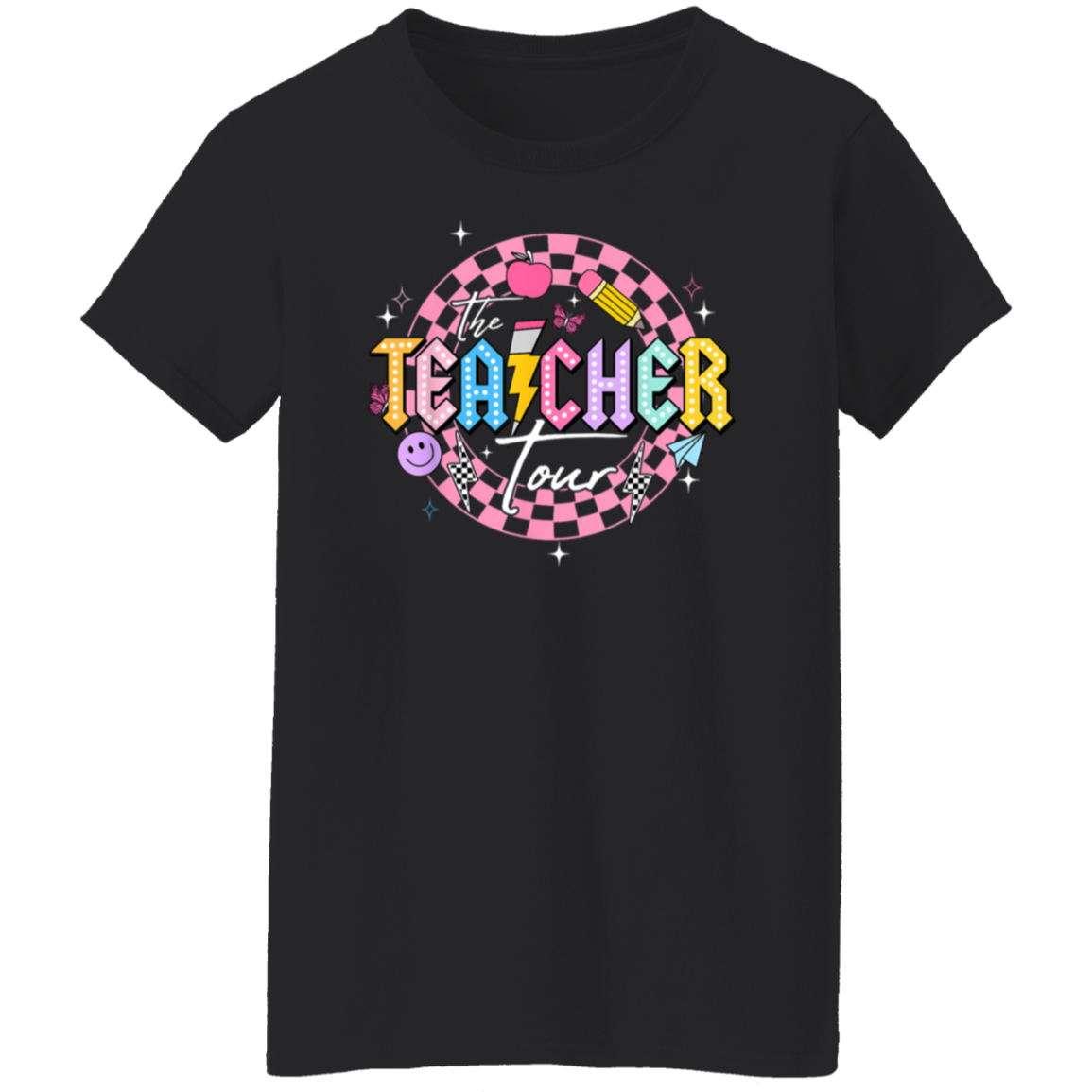 Front and Back Design "The Teacher Tour" T-Shirt