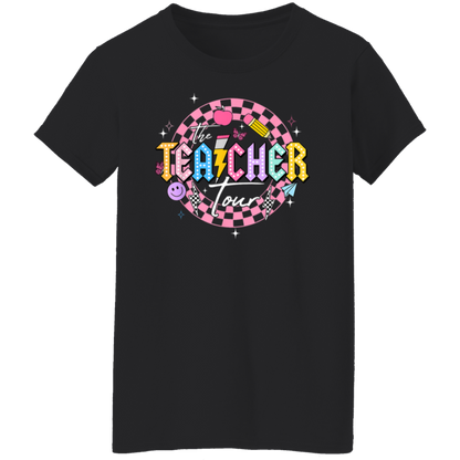 Front and Back Design "The Teacher Tour" T-Shirt