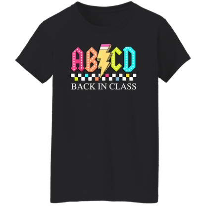 Front and back design "Back to School Tour" teacher's t-shirt