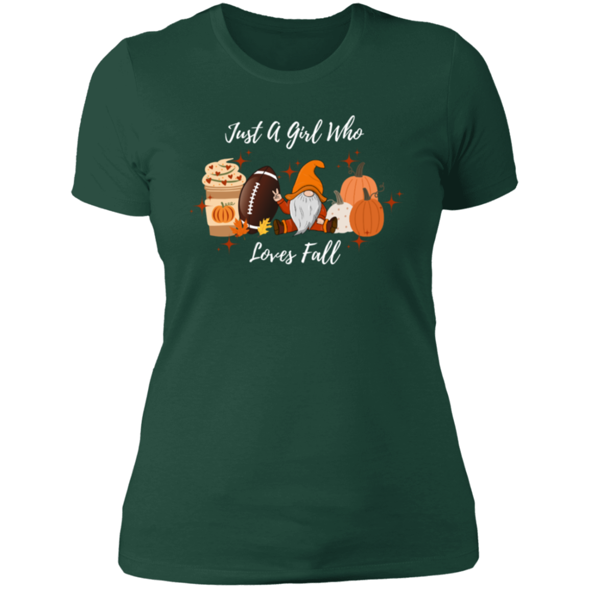 "Just a Girl Who Loves Fall" Ladies' Boyfriend T-Shirt