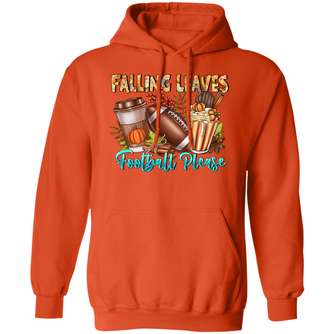 "Falling Leaves, Football Please" Hoodie