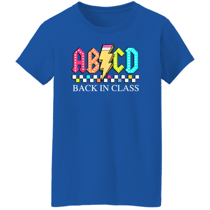 Front and back design "Back to School Tour" teacher's t-shirt