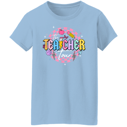 Front and Back Design "The Teacher Tour" T-Shirt