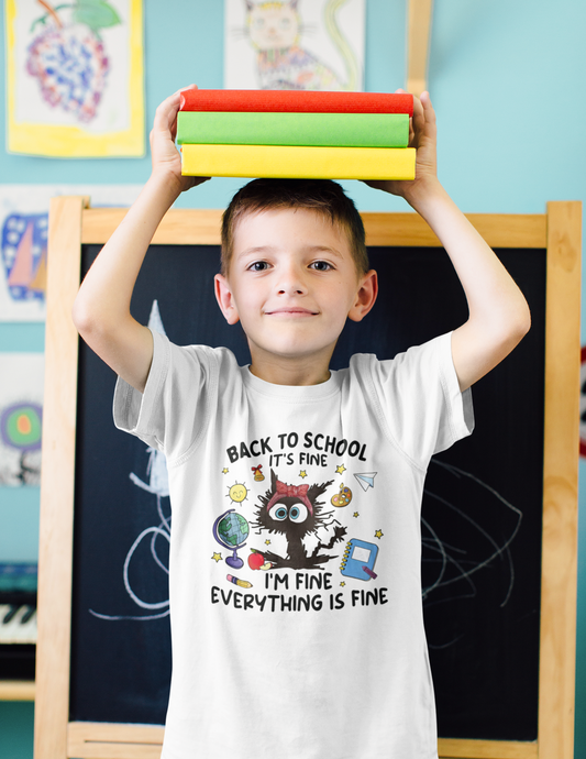 "Back to School: It's Fine" Kids' T-Shirt