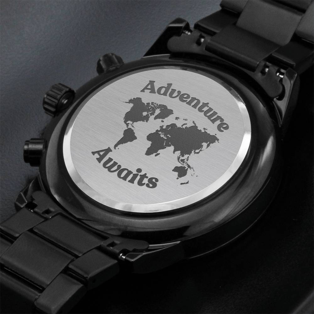 "Adventure Awaits" Men's Watch