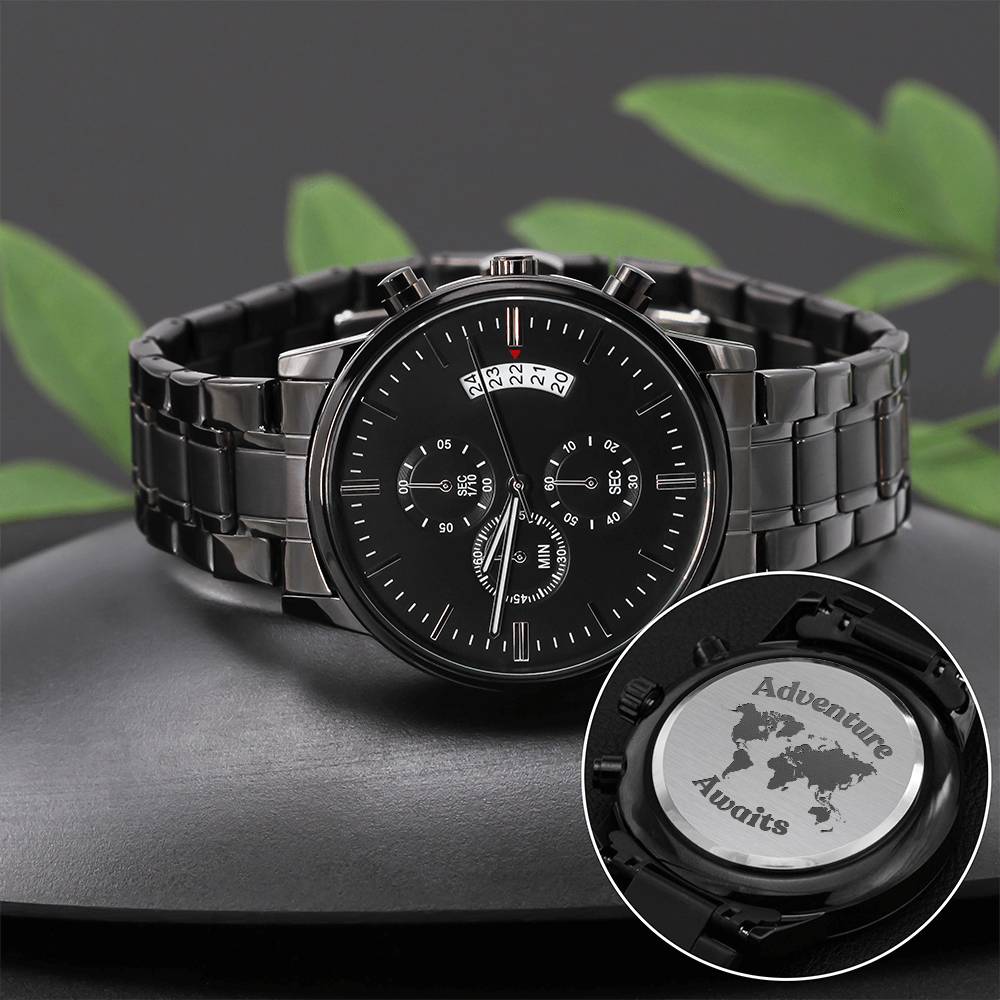 "Adventure Awaits" Men's Watch