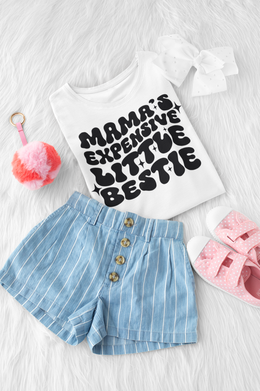 "Mama's Expensive Little Bestie" kids' t-shirt