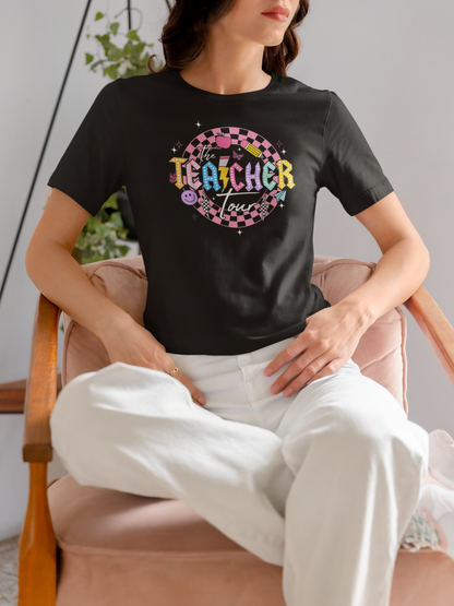 Front and Back Design "The Teacher Tour" T-Shirt