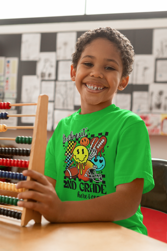 "Look Out [Grade Level] Here I Come" kids' t-shirt